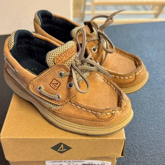 Sperry Kids Brown Moccasins - Picture 3 of 6